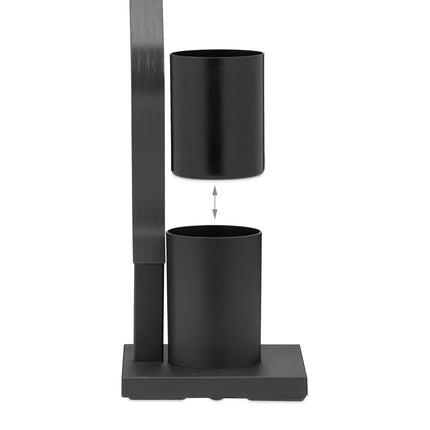 WC chair black/grey