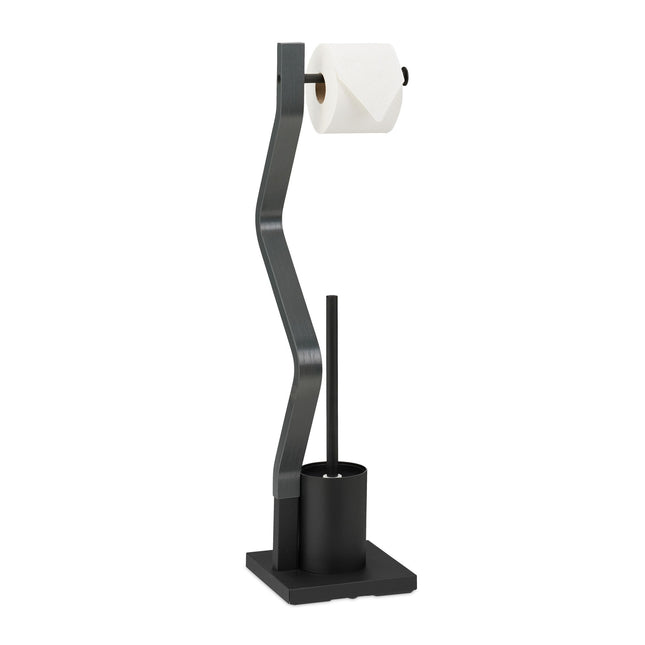 WC-stoel zwart/grijs