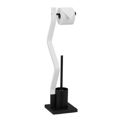 WC chair black/white