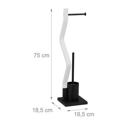 WC chair black/white