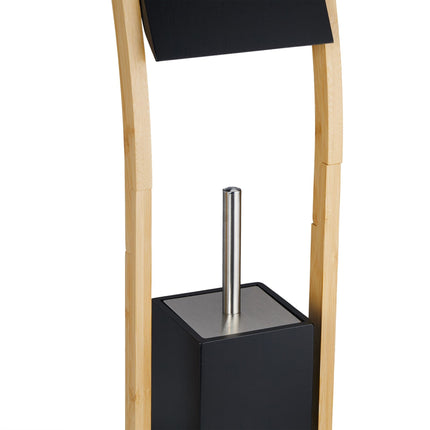 WC chair in bamboo black