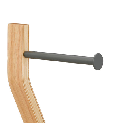 WC chair in gray &amp; wood look