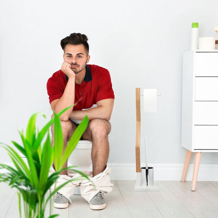 WC chair standing white