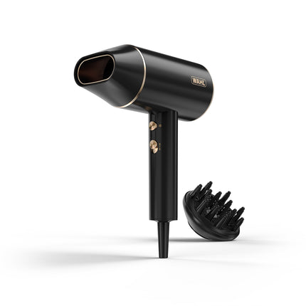 Wahl Ionic Flow Hair Dryer 2100 W with Cool Shot, Black, Diffuser, Concentrator