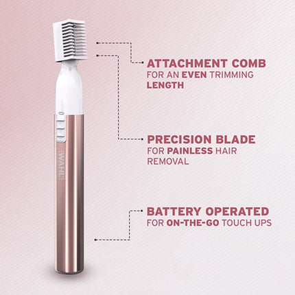 Wahl Precision Eyebrow Trimmer for Brows and Upper Lip, Battery Operated