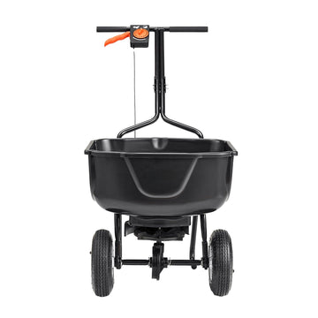 Walk-Behind Broadcast Spreader, 60 lb, 8 in Tires