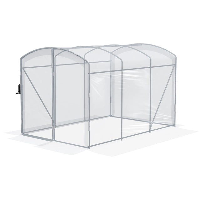 Walk-In Tunnel Greenhouse, Transparent Cover, 3x2x2m