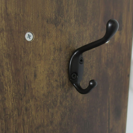 Wall Cabinet with Towel Rail and Hooks