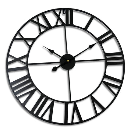 Wall Clock, Roman Numerals, 60 cm Diameter