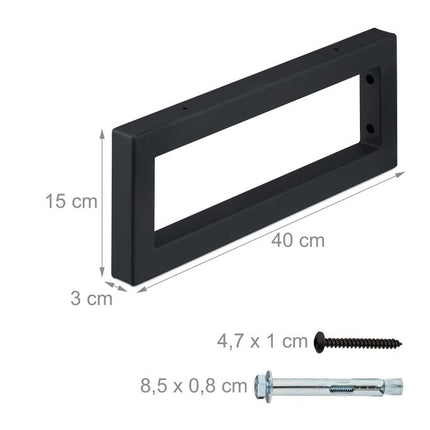 Wall Console Shelf Brackets, Set of 2