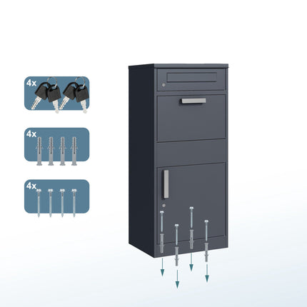 Wall & Floor Mounted Weatherproof Letterbox