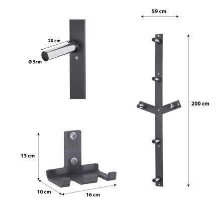 Wall Holders Set – Bar Holder & Weight Rack
