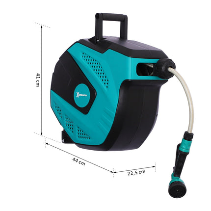 Wall hose box - 180° rotatable, frost-proof, 15 m hose