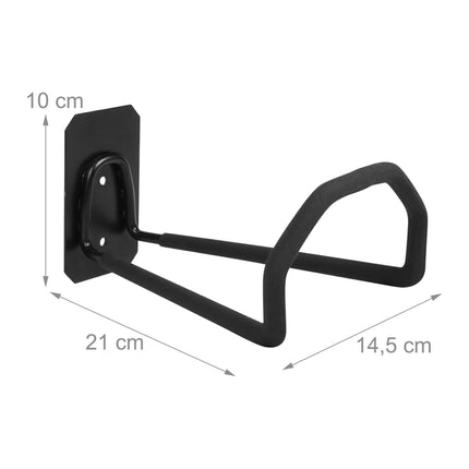 Wall Hose Holders, Set of 2 – Black, Heavy-Duty Iron