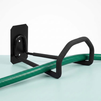 Wall Hose Holders, Set of 2 – Black, Heavy-Duty Iron