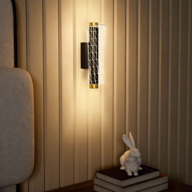 Wall Lamp Set, Geometric Design, 3 Light Colors, 9W LED