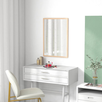 Decorative wall mirror with hooks, 50x70cm for the home