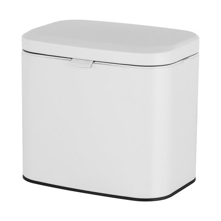 Wall-Mount Bin, White, 4L – Kitchen & Bathroom Use