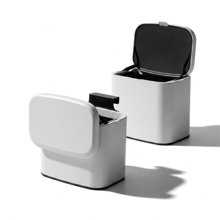 Wall-Mount Bin, White, 4L – Kitchen & Bathroom Use