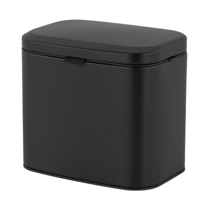 Wall-Mount Black Bin, 4L – Kitchen & Bathroom Use
