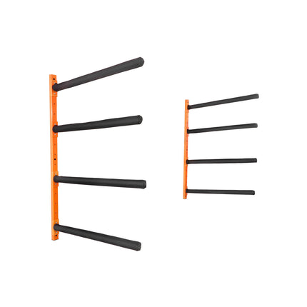 Wall-Mount Kayak Storage Rack, 4-Place, 400 lb Capacity