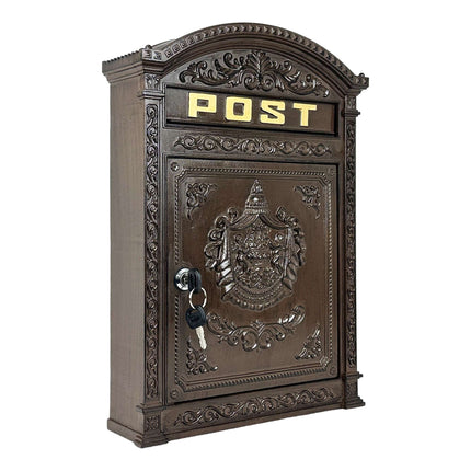 Wall-Mount Mailbox – Antique Cast Aluminum, A4 Slot