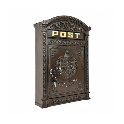 Wall-Mount Mailbox – Antique Cast Aluminum, A4 Slot