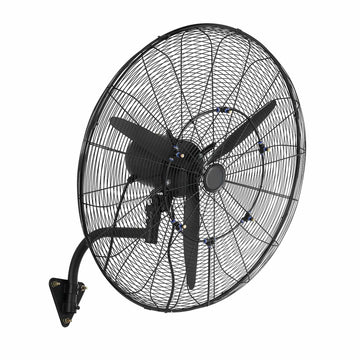 Wall Mount Misting Fan, 30-Inch, Oscillating, IP44