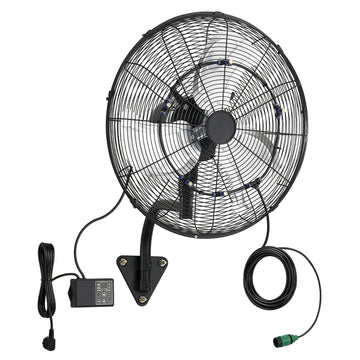 Wall Mount Misting Fan 505 mm, Remote, IP44, Timer