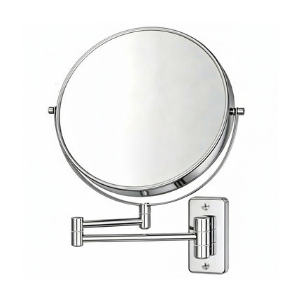 Wall-Mounted 10x Magnifying Mirror – Double-Sided, Swivel Arm