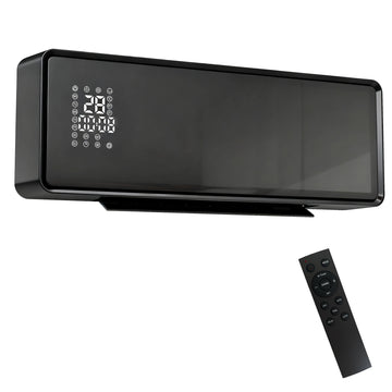 Wall-Mounted 2000W Ceramic Heater with Remote & Timer