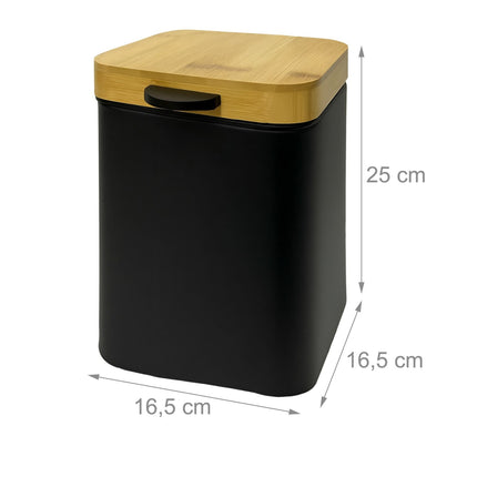 Wall-Mounted 3L Bathroom Bin, Soft-Close Lid