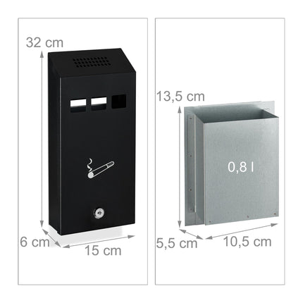 Wall-Mounted Ashtray