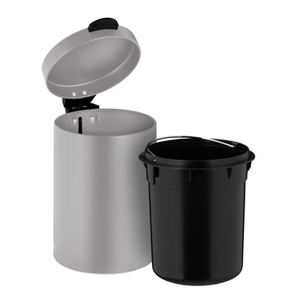 Wall Mounted Bathroom Bin, 3L, Auto-Close Lid