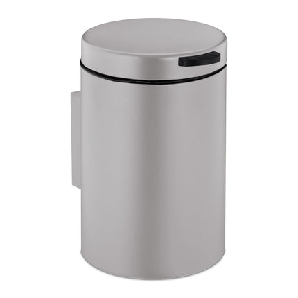 Wall Mounted Bathroom Bin, 3L, Auto-Close Lid