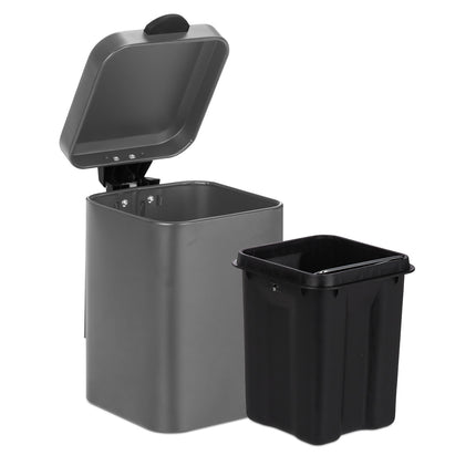 Wall Mounted Bathroom Bin, 3L, Automatic Close