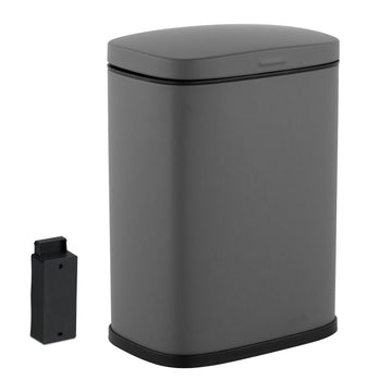 Wall-Mounted Bathroom Bin, 3L, Soft-Close Lid