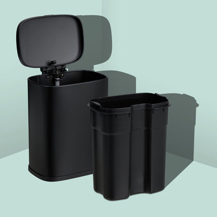 Wall-Mounted Bathroom Bin, 3L, Soft-Close Lid