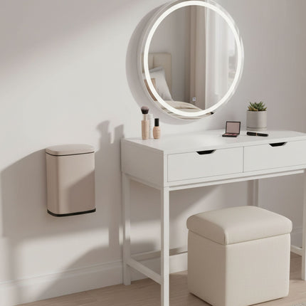 Wall-Mounted Bathroom Bin, 3L, Soft-Close Lid