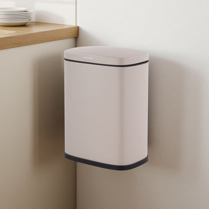 Wall-Mounted Bathroom Bin, 3L, Soft-Close Lid