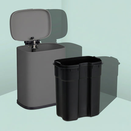 Wall-Mounted Bathroom Bin, 3L, Soft-Close Lid