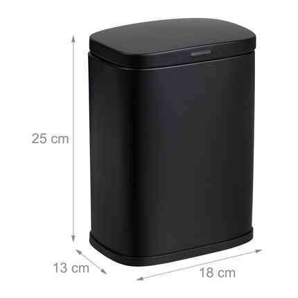 Wall-Mounted Bathroom Bin, 3L, Soft-Close Lid