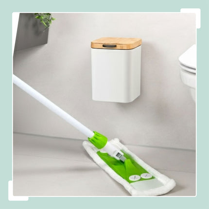 Wall-Mounted Bathroom Bin, 3L, Soft-Close Lid