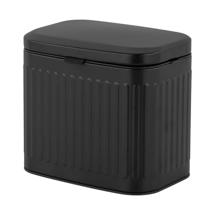 Wall-Mounted Black Waste Bin, 4L – Kitchen & Bathroom