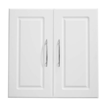 Wall-Mounted Cabinet, 2-Door, Adjustable Shelf, White