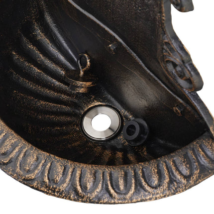 Wall-Mounted Cast Iron Garden Fountain with Tap