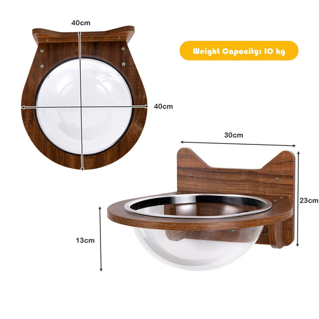 Wall-Mounted Cat Bed With Transparent Bubble, 10 kg