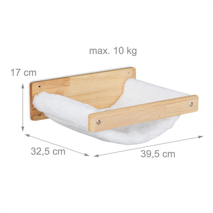 Wall Mounted Cat Hammock – Soft Plush Bed