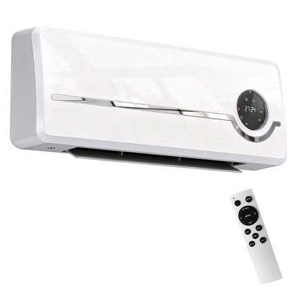 Wall-Mounted Ceramic Heater, 2000W, Remote, LED Display