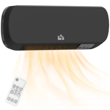 Wall-Mounted Ceramic Heater 2000W with Remote & Timer